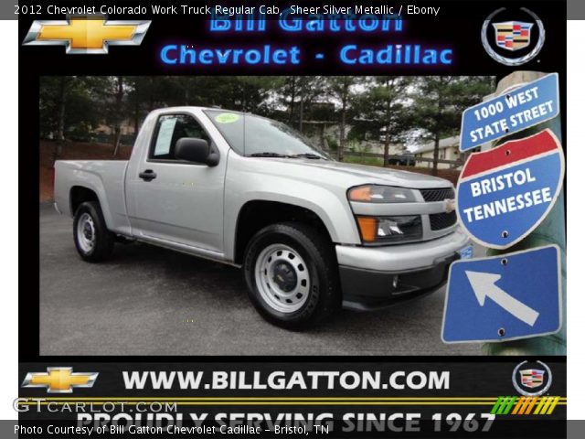 2012 Chevrolet Colorado Work Truck Regular Cab in Sheer Silver Metallic