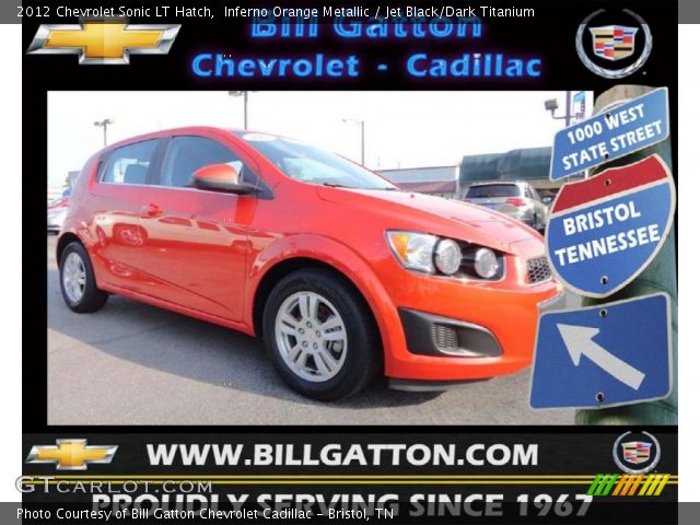 2012 Chevrolet Sonic LT Hatch in Inferno Orange Metallic