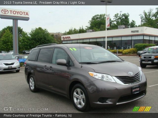 2013 Toyota Sienna LE in Predawn Gray Mica