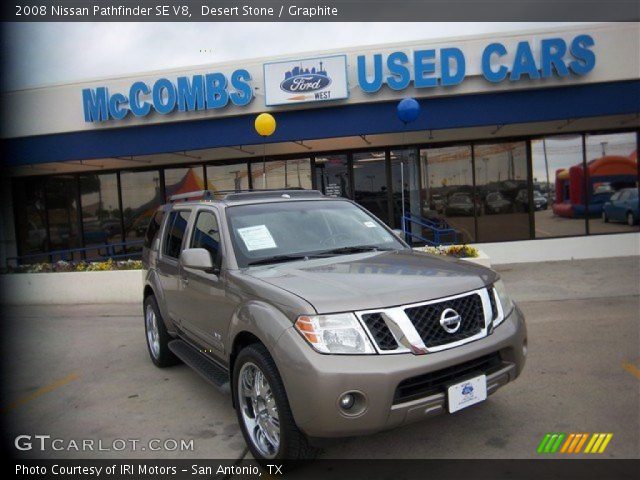 2008 Nissan Pathfinder SE V8 in Desert Stone