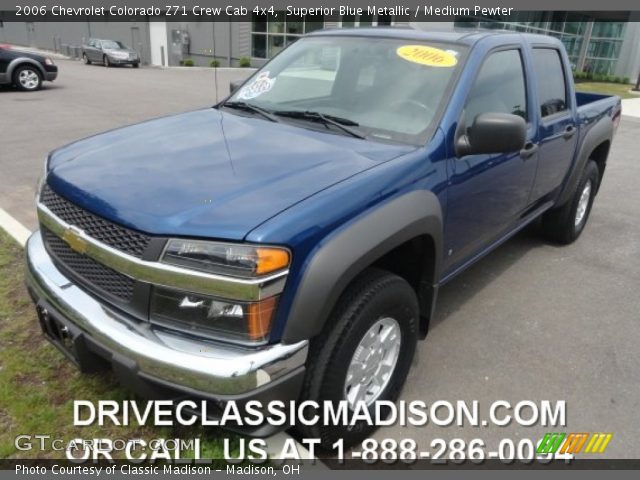 2006 Chevrolet Colorado Z71 Crew Cab 4x4 in Superior Blue Metallic