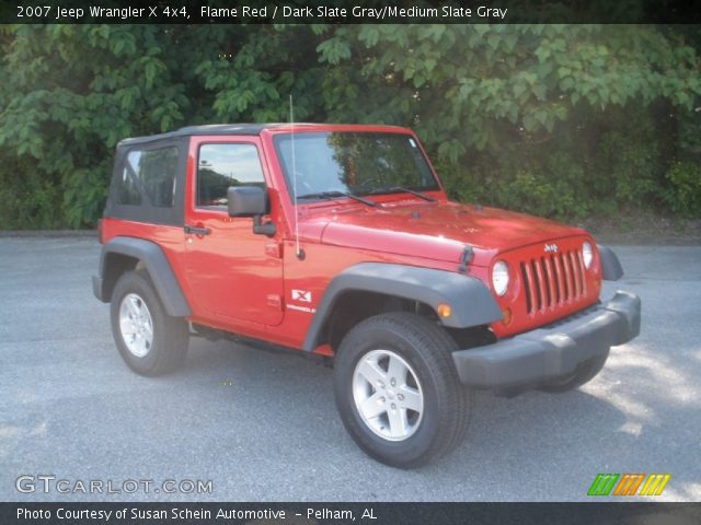 2007 Jeep Wrangler X 4x4 in Flame Red