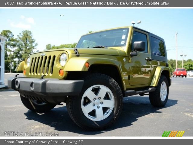 2007 Jeep Wrangler Sahara 4x4 in Rescue Green Metallic