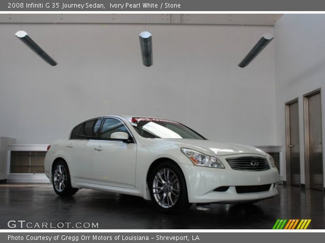 2008 Infiniti G 35 Journey Sedan in Ivory Pearl White
