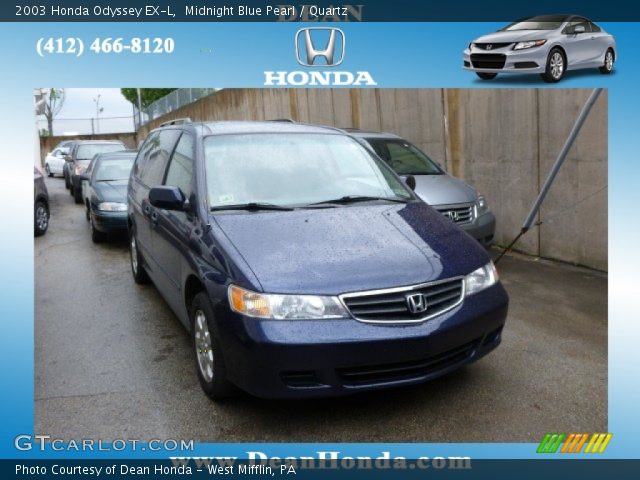 2003 Honda Odyssey EX-L in Midnight Blue Pearl
