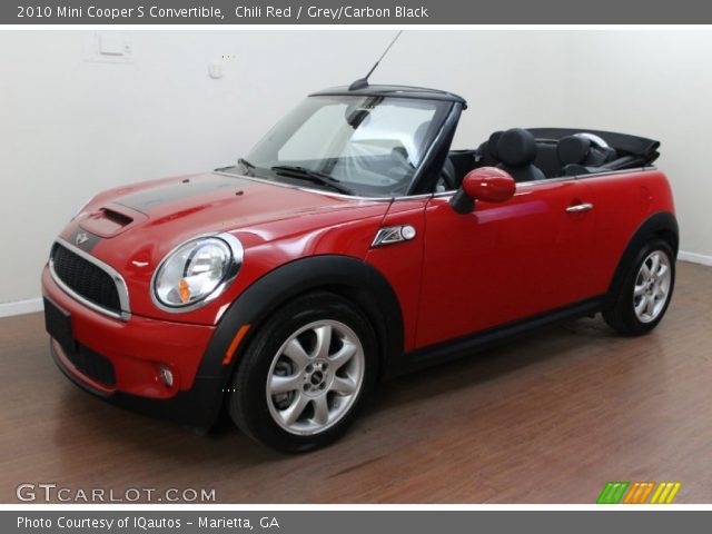 2010 Mini Cooper S Convertible in Chili Red
