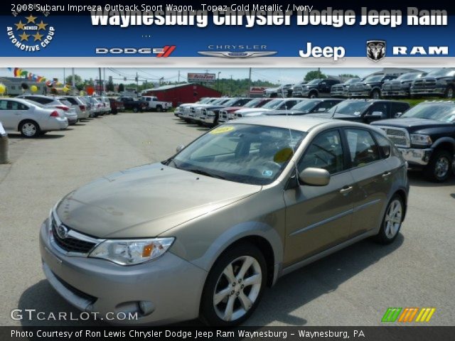 2008 Subaru Impreza Outback Sport Wagon in Topaz Gold Metallic