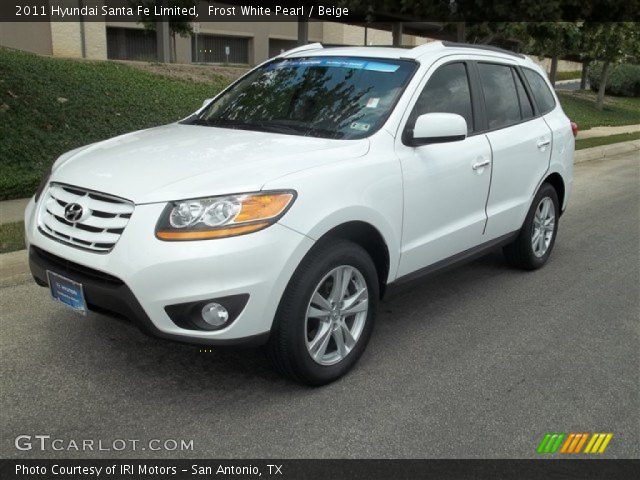 2011 Hyundai Santa Fe Limited in Frost White Pearl