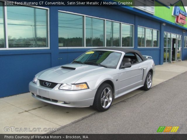 2002 Ford Mustang GT Convertible in Satin Silver Metallic