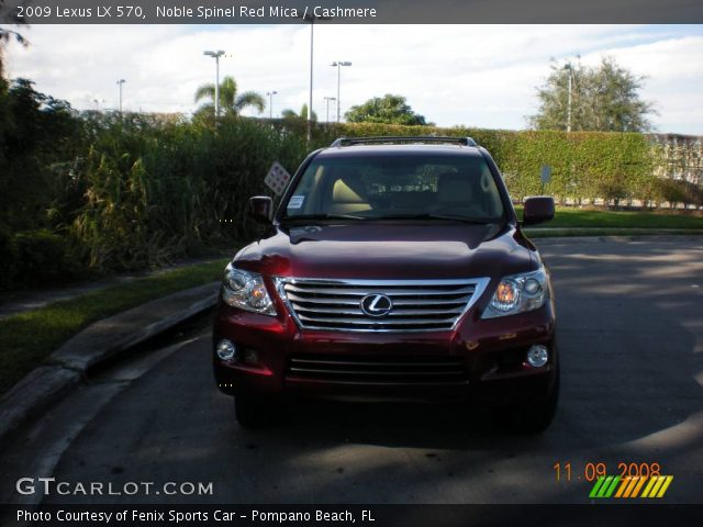2009 Lexus LX 570 in Noble Spinel Red Mica