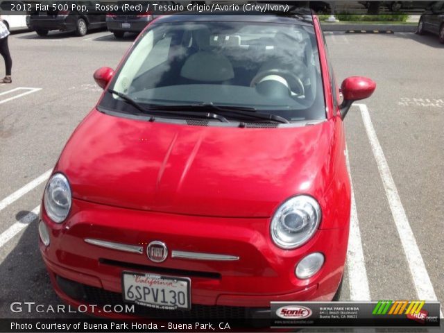 2012 Fiat 500 Pop in Rosso (Red)
