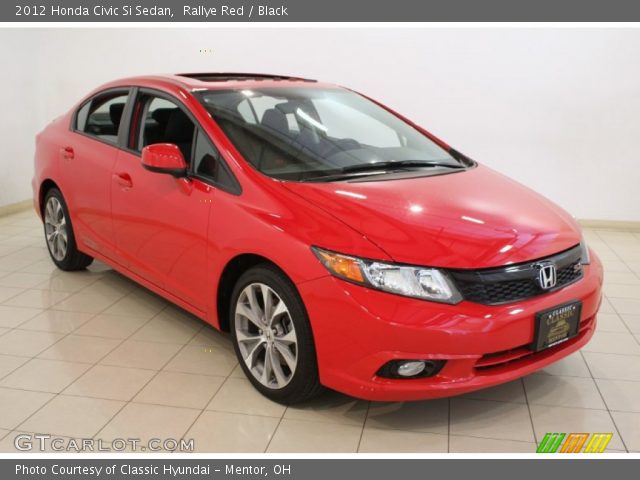 2012 Honda Civic Si Sedan in Rallye Red