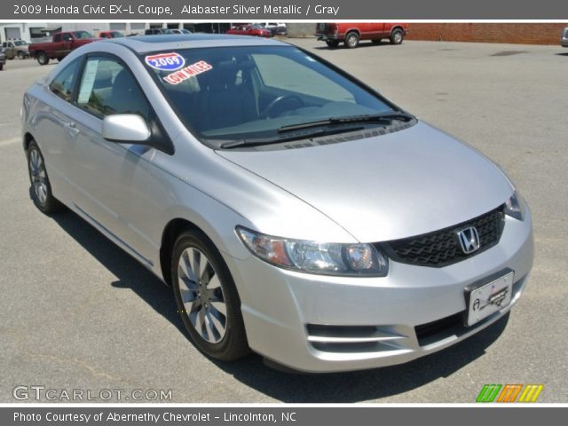 2009 Honda Civic EX-L Coupe in Alabaster Silver Metallic