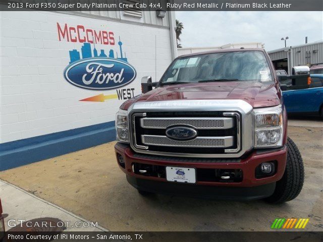 2013 Ford F350 Super Duty Platinum Crew Cab 4x4 in Ruby Red Metallic