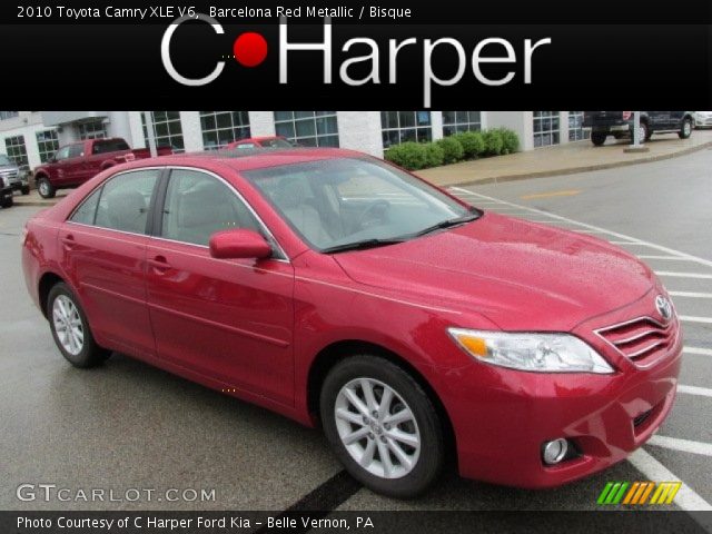 2010 Toyota Camry XLE V6 in Barcelona Red Metallic