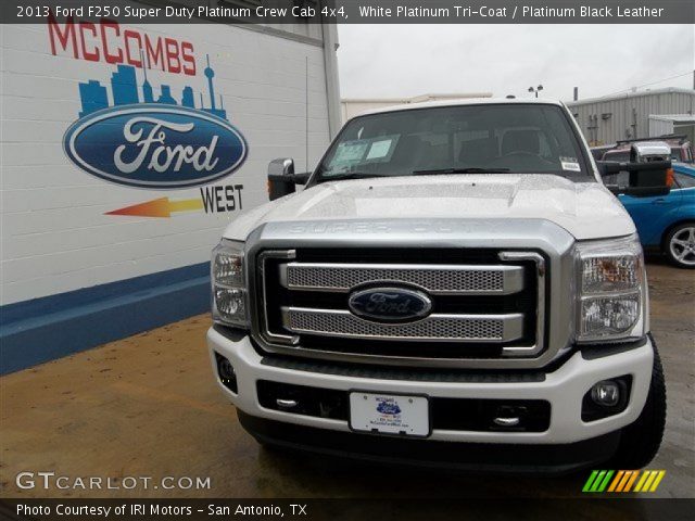 2013 Ford F250 Super Duty Platinum Crew Cab 4x4 in White Platinum Tri-Coat