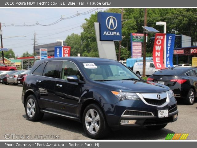 2010 Acura MDX Technology in Bali Blue Pearl