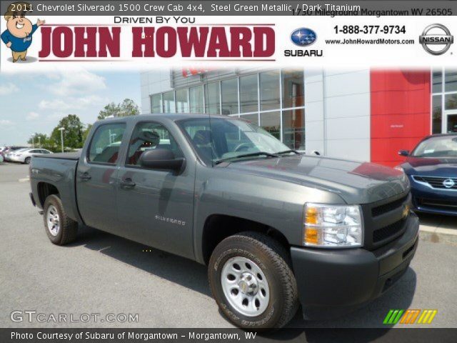 2011 Chevrolet Silverado 1500 Crew Cab 4x4 in Steel Green Metallic