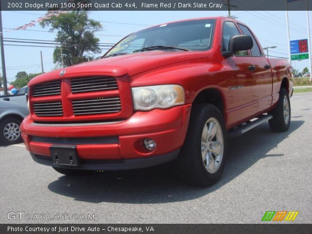 2002 Dodge Ram 1500 Sport Quad Cab 4x4 in Flame Red