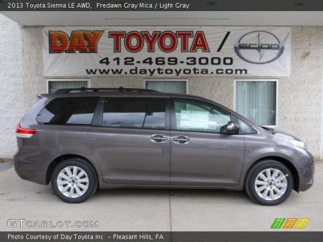 2013 Toyota Sienna LE AWD in Predawn Gray Mica