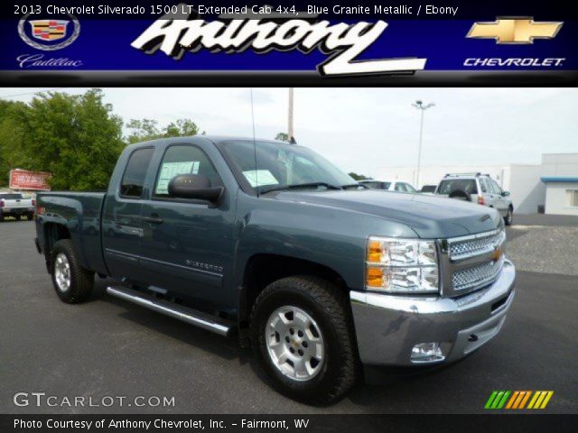 2013 Chevrolet Silverado 1500 LT Extended Cab 4x4 in Blue Granite Metallic