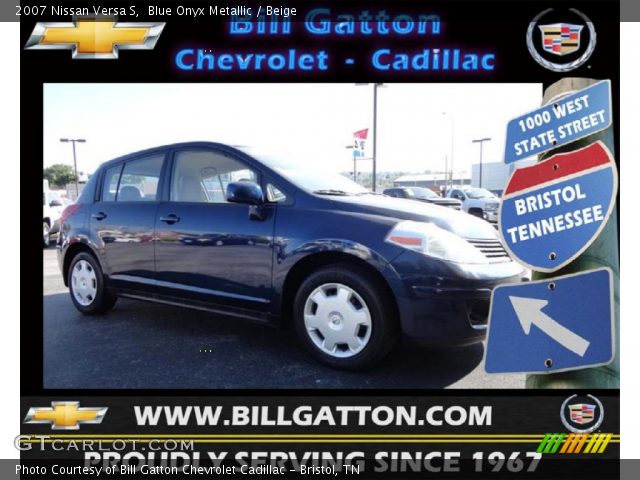 2007 Nissan Versa S in Blue Onyx Metallic