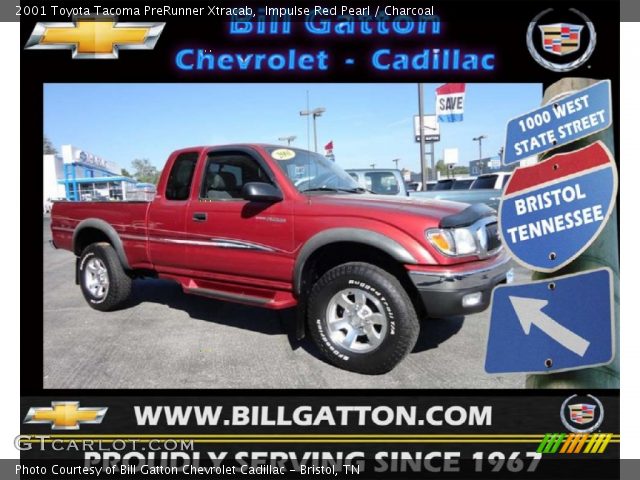 2001 Toyota Tacoma PreRunner Xtracab in Impulse Red Pearl