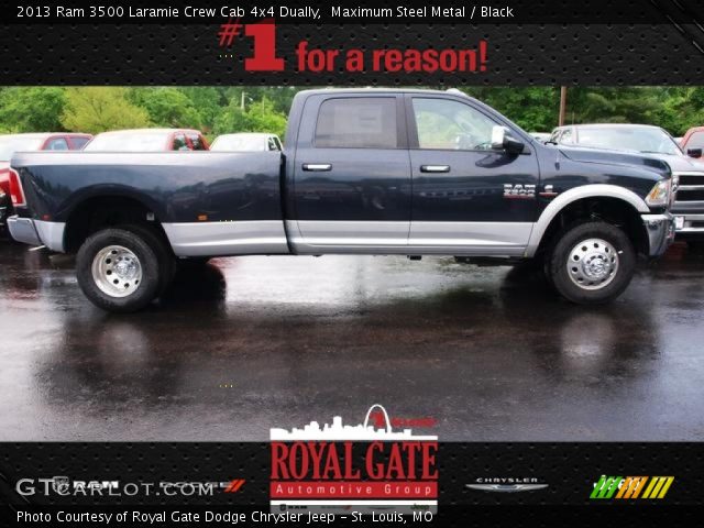 2013 Ram 3500 Laramie Crew Cab 4x4 Dually in Maximum Steel Metal
