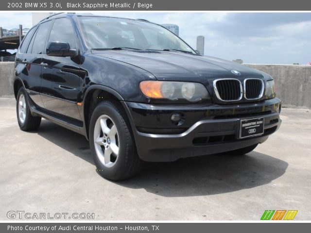 2002 BMW X5 3.0i in Black Sapphire Metallic