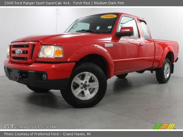 2006 Ford Ranger Sport SuperCab 4x4 in Torch Red