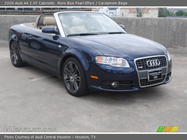 2009 Audi A4 2.0T Cabriolet in Moro Blue Pearl Effect