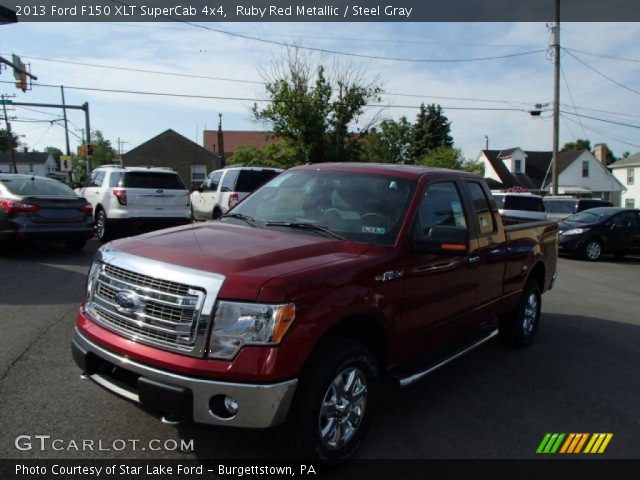 2013 Ford F150 XLT SuperCab 4x4 in Ruby Red Metallic