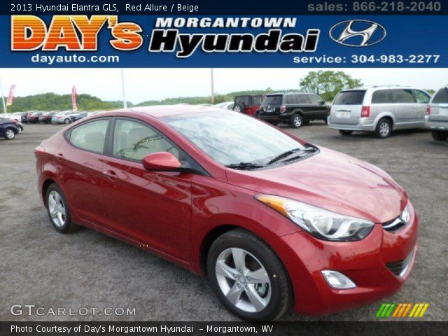 2013 Hyundai Elantra GLS in Red Allure