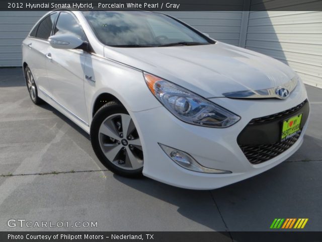 2012 Hyundai Sonata Hybrid in Porcelain White Pearl