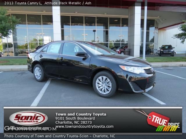 2013 Toyota Camry L in Attitude Black Metallic