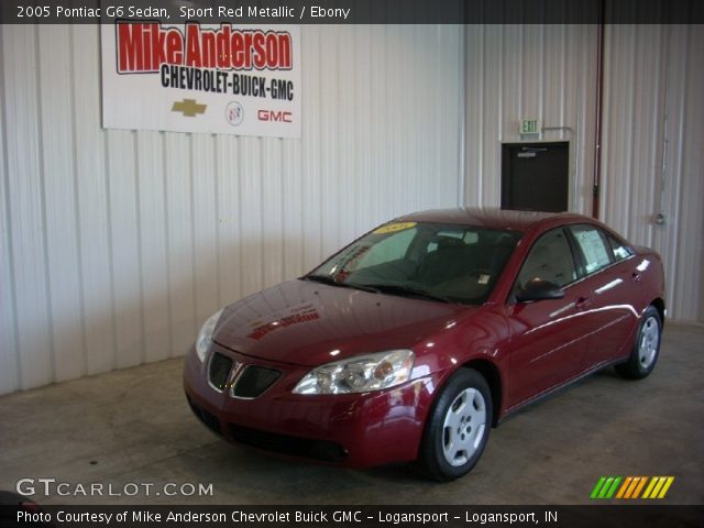 2005 Pontiac G6 Sedan in Sport Red Metallic