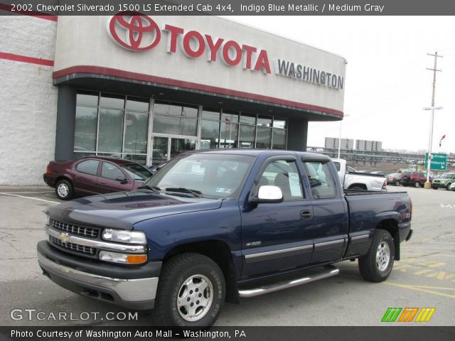 2002 Chevrolet Silverado 1500 LS Extended Cab 4x4 in Indigo Blue Metallic