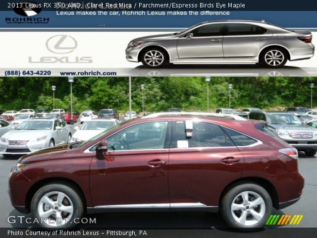 2013 Lexus RX 350 AWD in Claret Red Mica