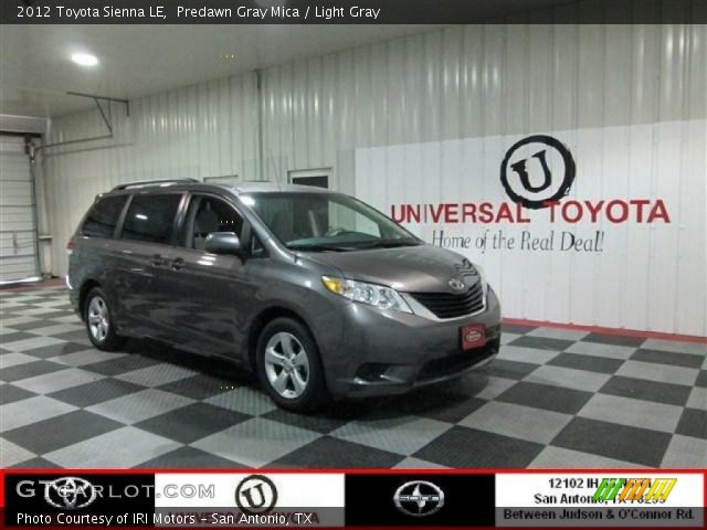2012 Toyota Sienna LE in Predawn Gray Mica