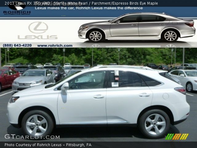 2013 Lexus RX 350 AWD in Starfire White Pearl