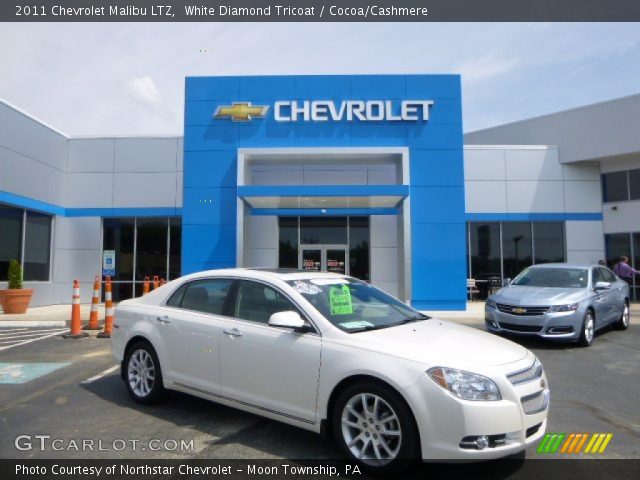 2011 Chevrolet Malibu LTZ in White Diamond Tricoat