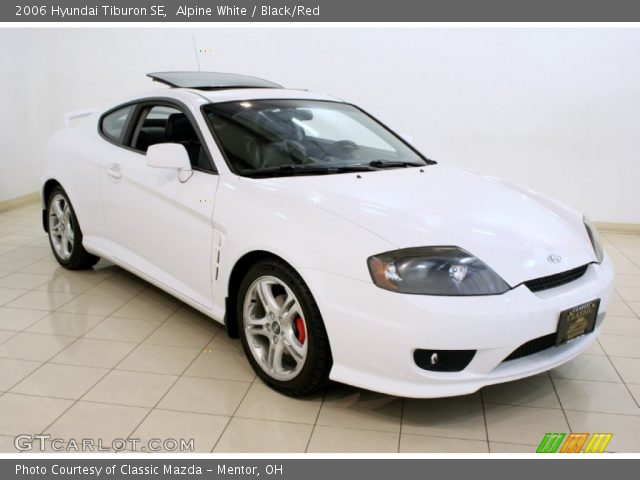 2006 Hyundai Tiburon SE in Alpine White