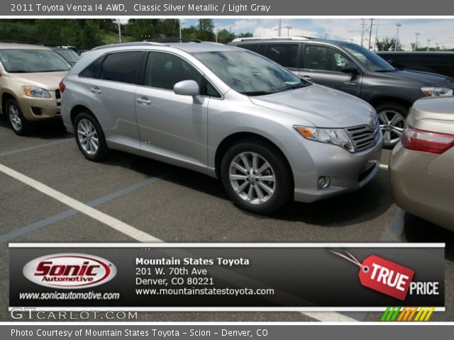 2011 Toyota Venza I4 AWD in Classic Silver Metallic