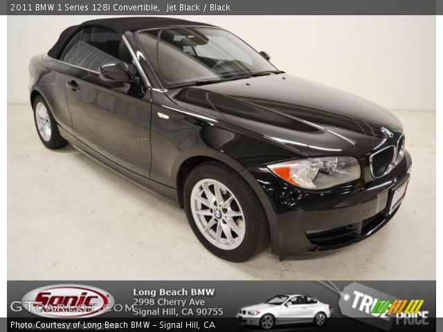 2011 BMW 1 Series 128i Convertible in Jet Black