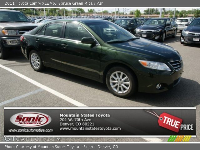 2011 Toyota Camry XLE V6 in Spruce Green Mica