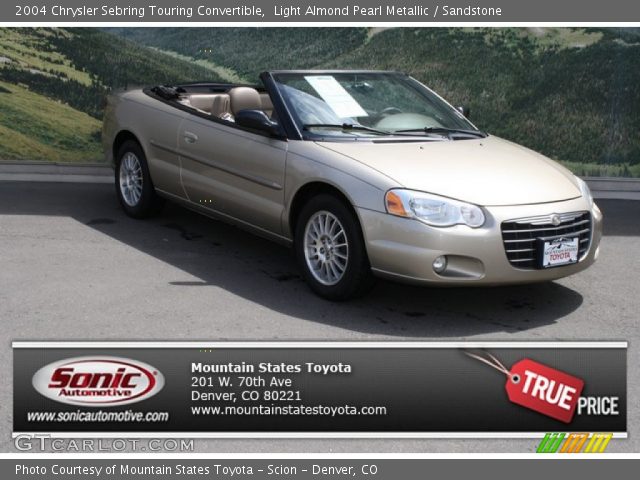 2004 Chrysler Sebring Touring Convertible in Light Almond Pearl Metallic