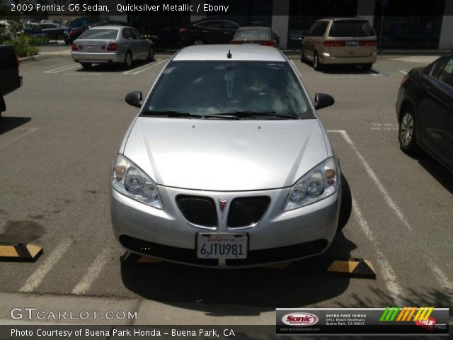 2009 Pontiac G6 Sedan in Quicksilver Metallic