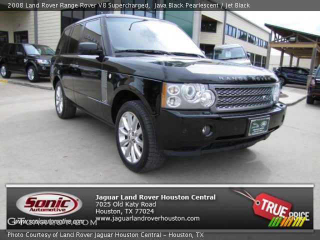 2008 Land Rover Range Rover V8 Supercharged in Java Black Pearlescent