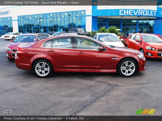 2009 Pontiac G8 Sedan in Sport Red Metallic