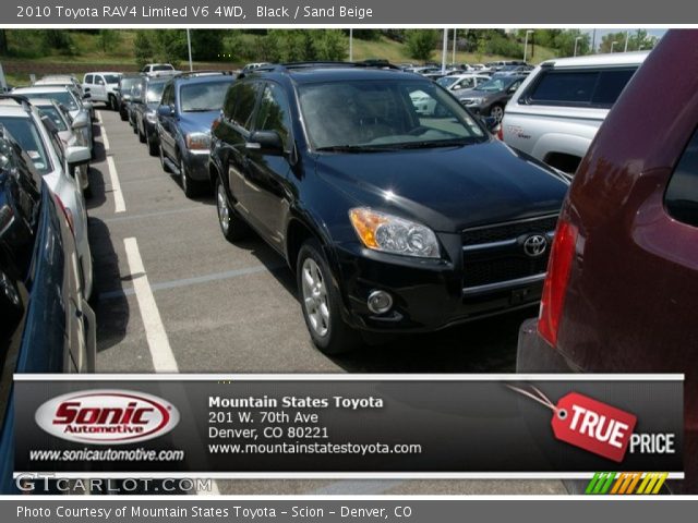 2010 Toyota RAV4 Limited V6 4WD in Black